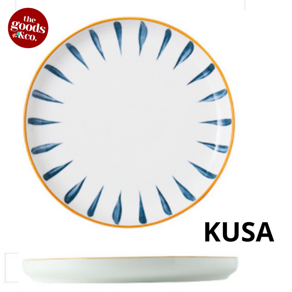 Piring Keramik Piring Saji Keramik Wadah Saji Piring Ceramic Jepang-KUSA