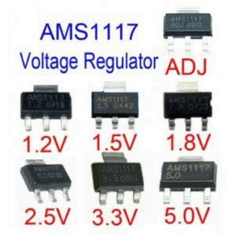 IC AMS1117 1.8V 1A AMS1117-1.8 1.8 VOLT VOLTAGE REGULATOR 3 pin