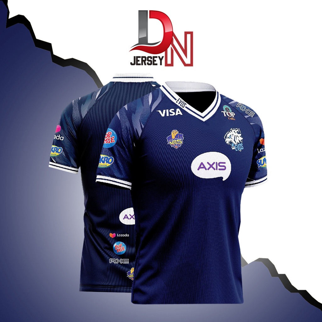 JERSEY BAJU KAOS EVOS TERBARU 2021 GAME MOBILE LEGENDS ML FREEFIRE FF PUBG AOV (FREE NICKNAME)