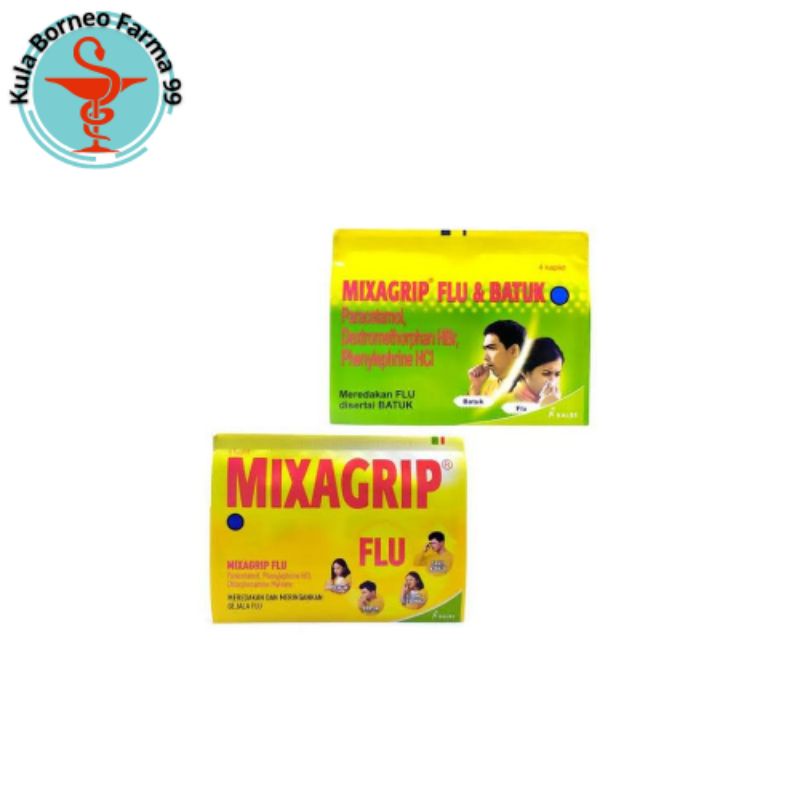 Mixagrip Flu - Obat Sakit Kepala, Hidung Tersumbat, Batuk