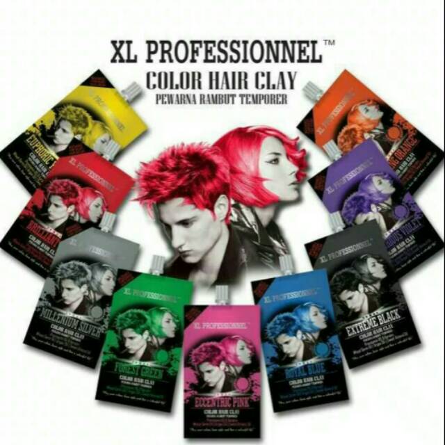 XL Professionnel Color Hair Clay/ Hair Color Temporary