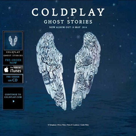CD MUSIC COLDPLAY GHOST STORIES