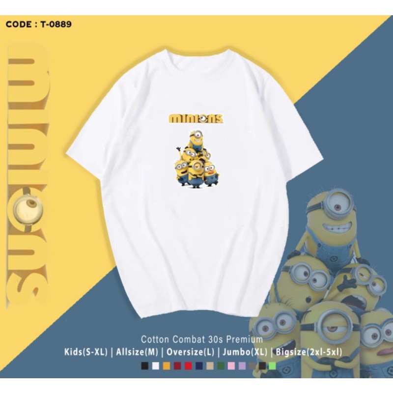 KAOS MINIONS GRUP/TSHIRT KATUN MINIONS GRUP