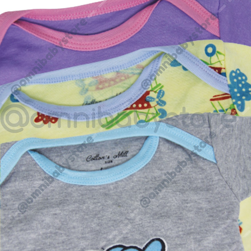 cotton's mill jumper bayi laki-laki / bayi perempuan lengan pendek 5in1 (SNI)