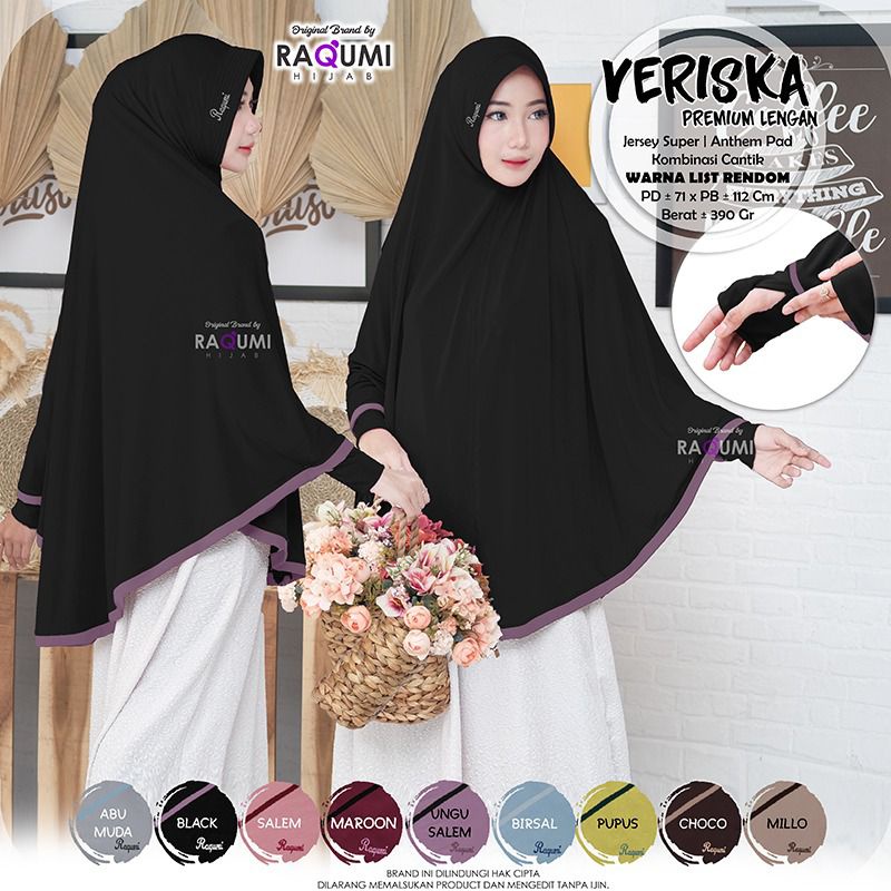 Veriska Premium Lengan Original Raqumi Hijab