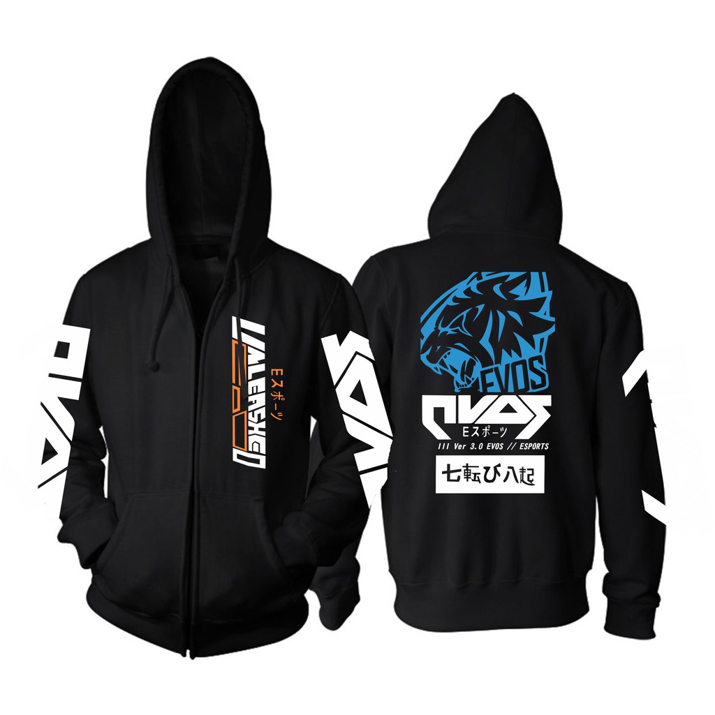 Jaket Zipper Evos Unleashed Big Size Jumbo