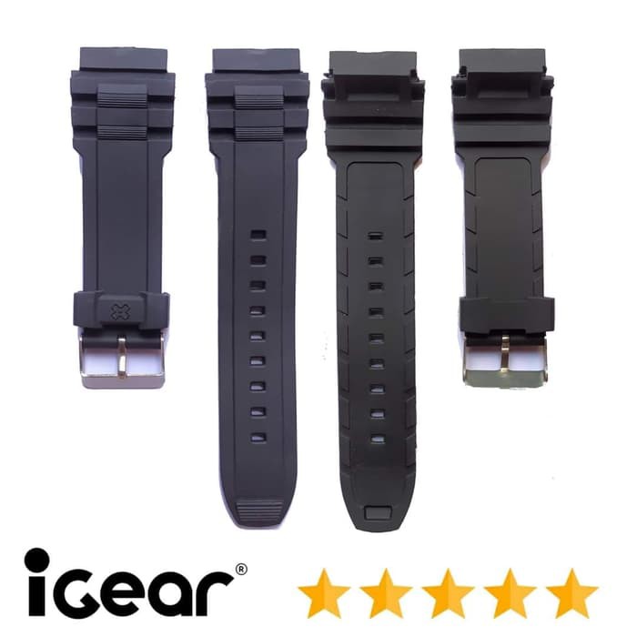 strap tali Jam Tangan igear i64-1968 Rubber Karet jam