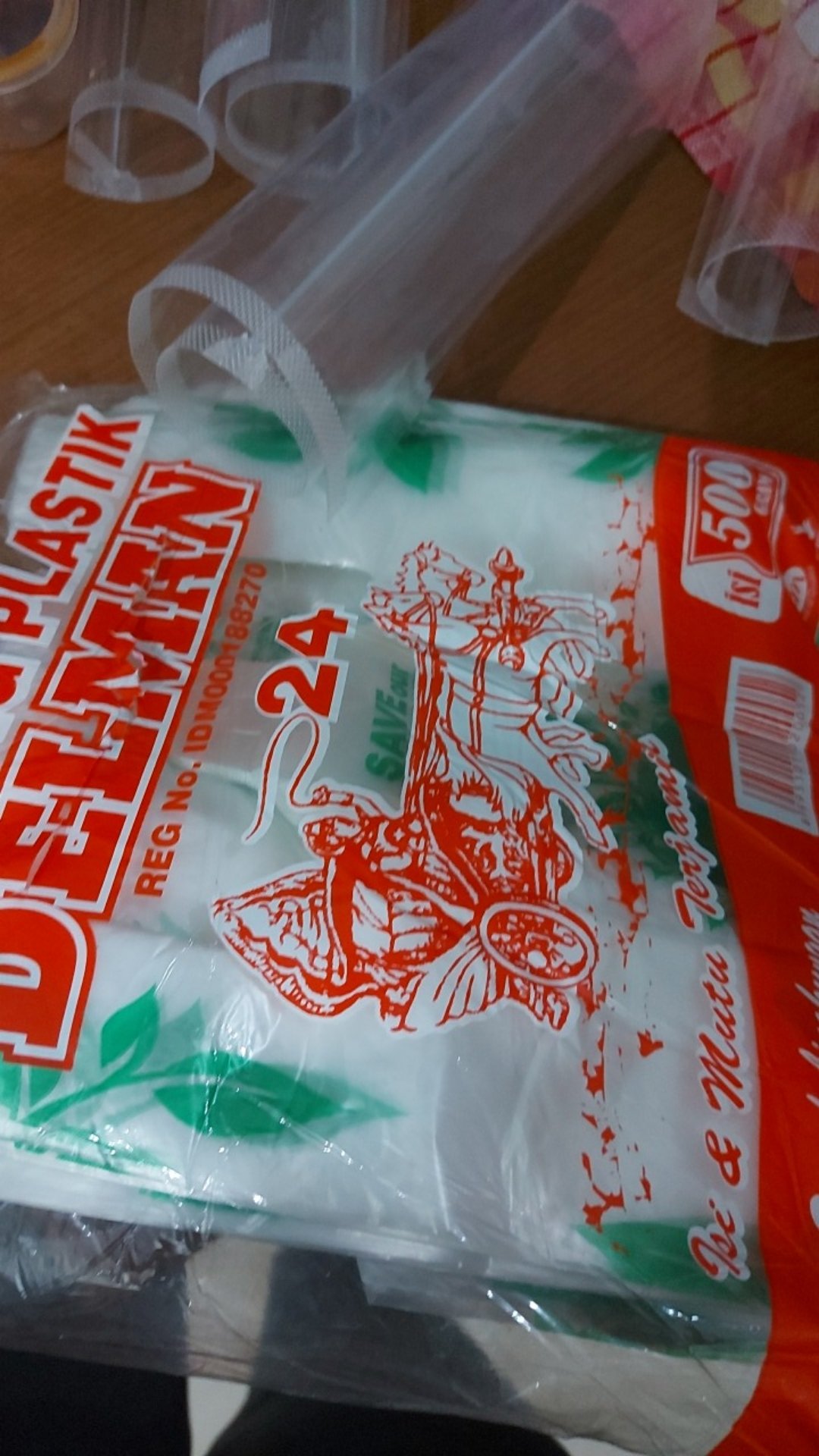 Kantong Plastik Transparan Belanja Ramah Lingkungan Delman 500gr