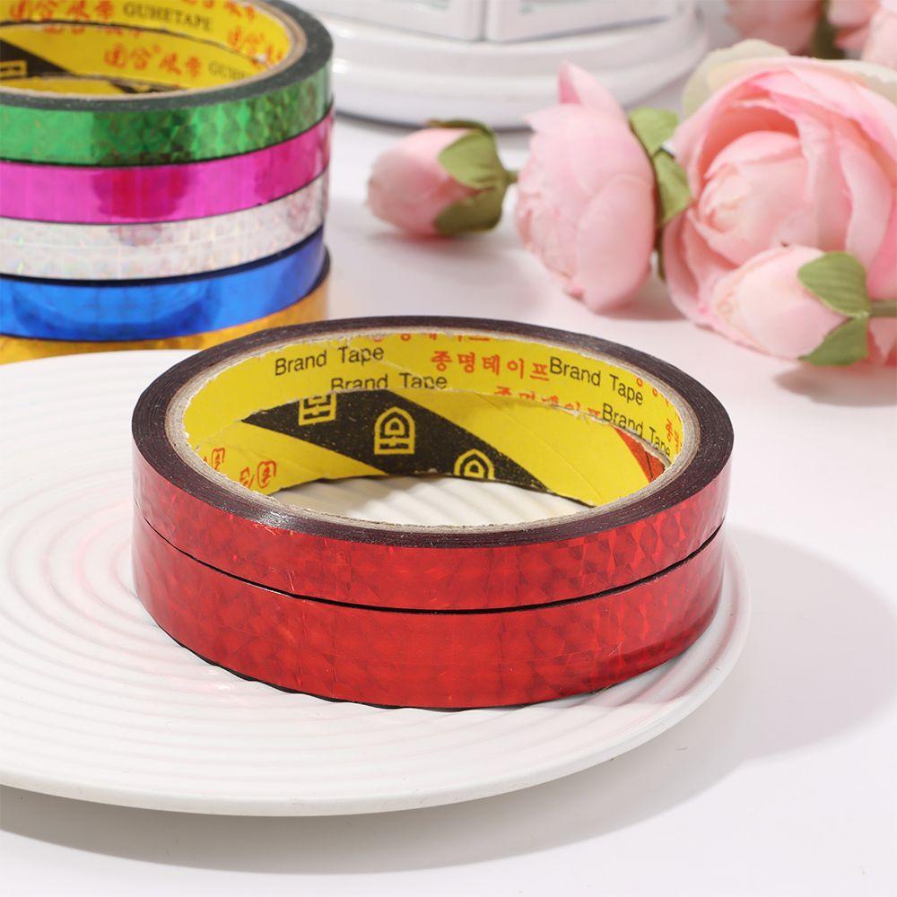 Suyo Shiny Wrapping Tape Colorful Perekat Stiker Anak Scrapbooking Tools Dekoratif Lengket