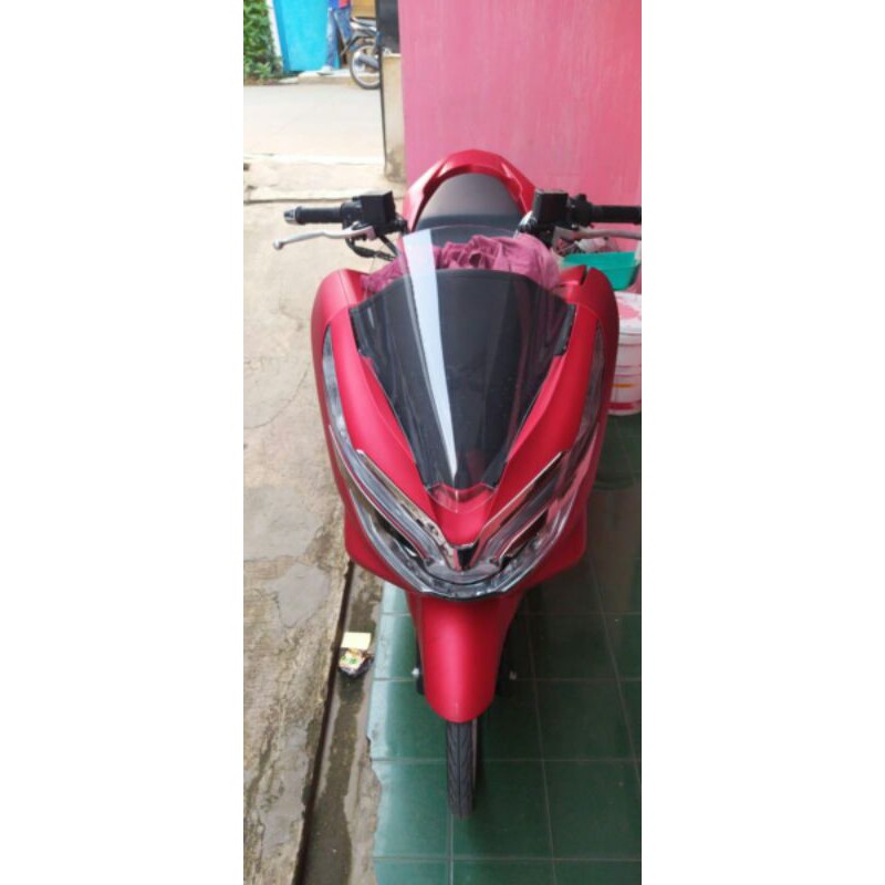 Winshield/ WS / Visor/ Honda PCX Lokal,  Bening  & Hitam