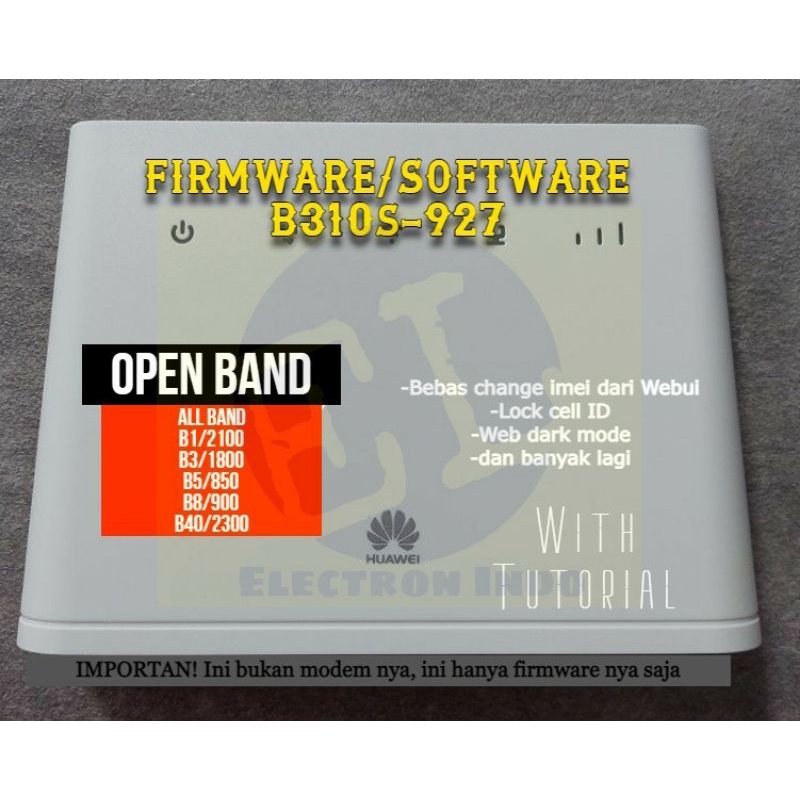 FIRMWARE/SOFTWARE UNLOCK HUAWEI B310 WITH LOCK CELL ID