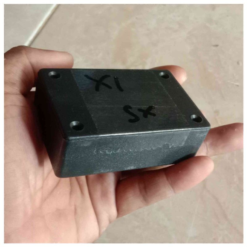 Box X1 Kotak Hitam Plastik serba guna 7.5 x 5 x 2.5 Case Rakit power Mini Ampli