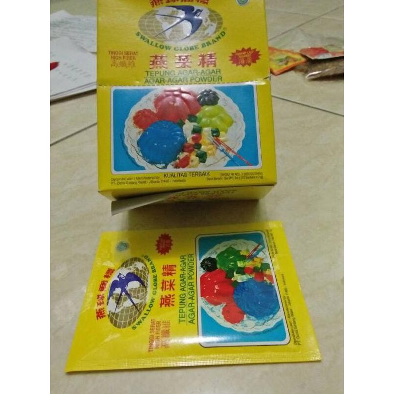 

Sale!! Agar-Agar Bubuk+Swallow Globe/Walet 1Pcs 11Gr+Tepung Ager Tinggi Serat Terbaru