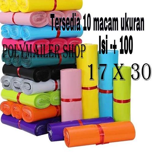 

♠ PLASTIK PACKINGAN PACK POLYMAILER SHOP ukuran 17x30 ISI ±100 LEMBAR TEBAL ONLINE 17 X 30 ♗