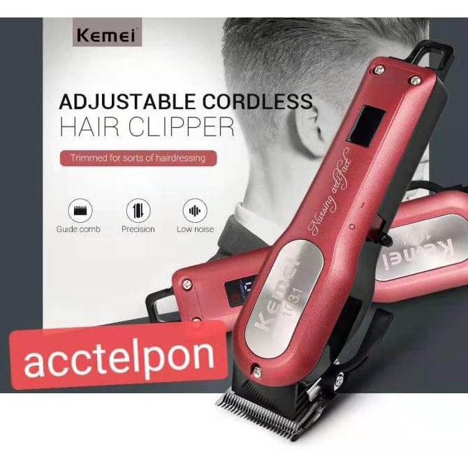 Kemei KM-1031 Hair Clipper Rechargeable Lithium KM 1031 Original