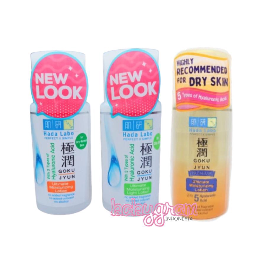 ORIGINAL BPOM Hada Labo Gokyujun Ultimate Moisturizing Lotion / Light Lotion / Premium 100ml