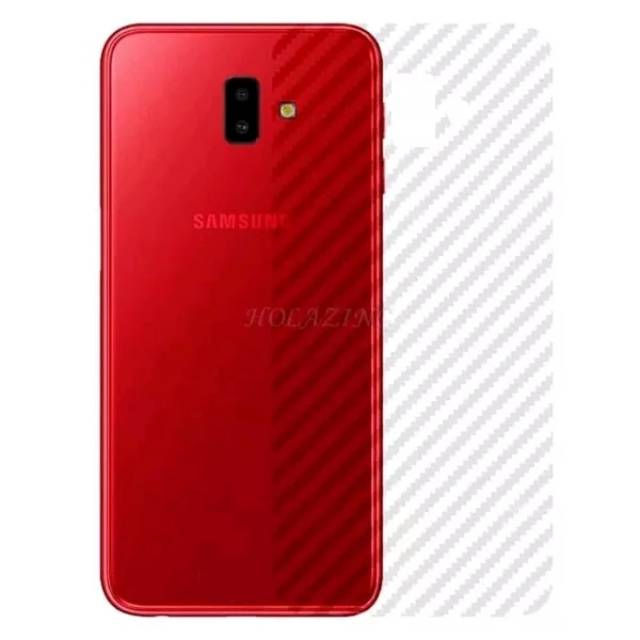 carbon fiber Samsung J6 PLUS j6+ back screen guard anti gores BELAKANG