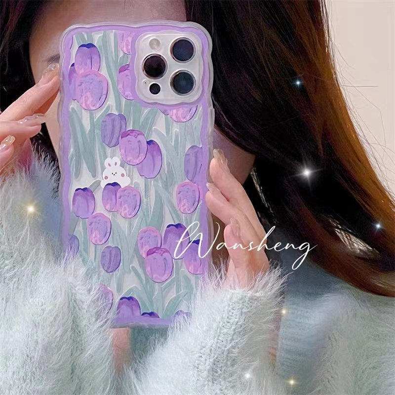 Soft Case Silikon TPU Transparan Motif Kelinci Untuk IPhone 12 13 Se 2020 6 6S 7 8 Plus X XS XR 11 Pro Max