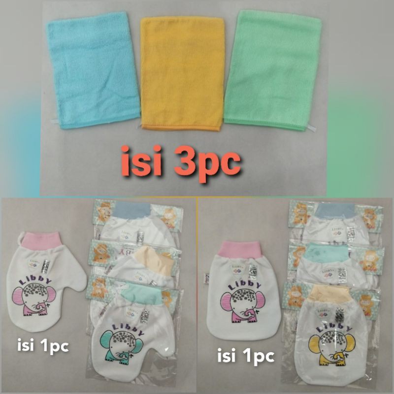 [Bonababy] waslap / waslap bayi / waslap bayi lembut / waslap libby / waslap dewasa / waslap jari
