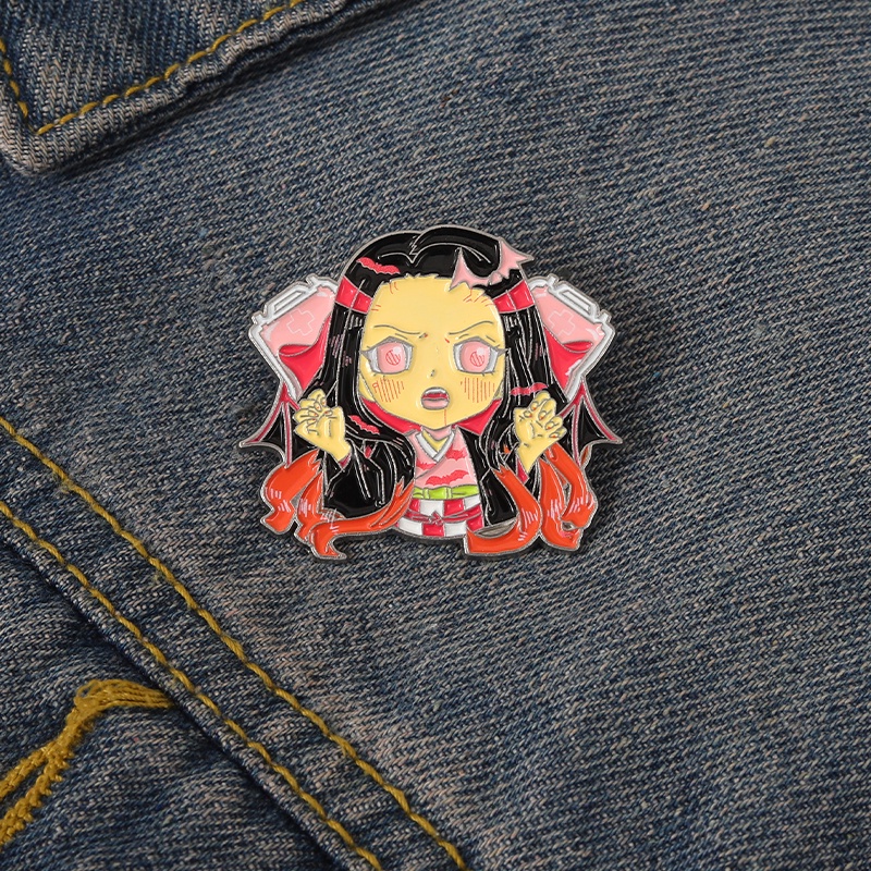 Bros Pin Enamel Desain Kartun Anime Peripheral Untuk Koleksi Tas Ransel