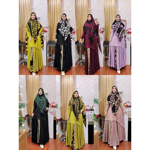DRESS SAHARA PREMIUM SET BY YODIZEIN SYAR'I