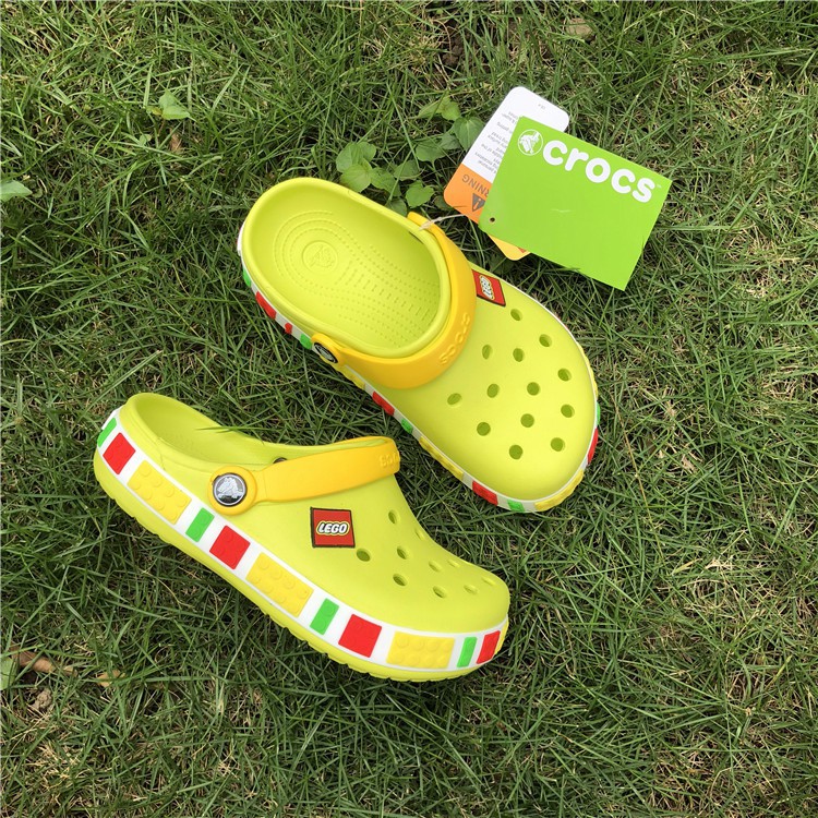 Crocs Lego Kids Dan Junior Crocs Sandal Anak Sendal Karet Empuk Anti Air Sale!