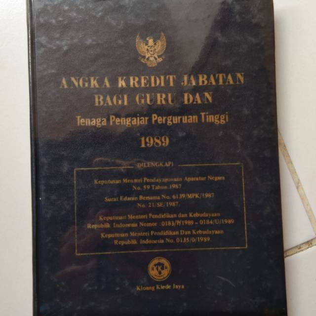 

Angka Kredit JABATAN Bagi Guru dan Tenaga Pengajar Perguruan Tinggi