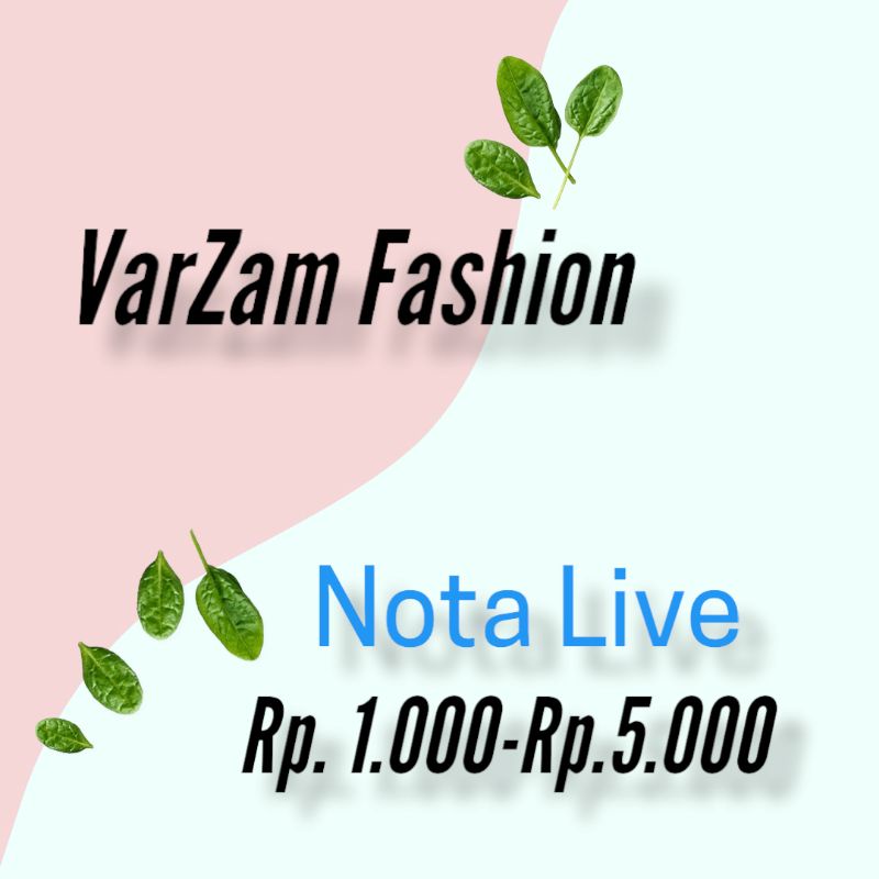 Nota Live Rp.1000-Rp.5000