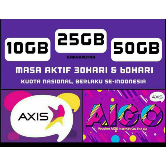 Kuota axis 10Gb (tembak langsung)