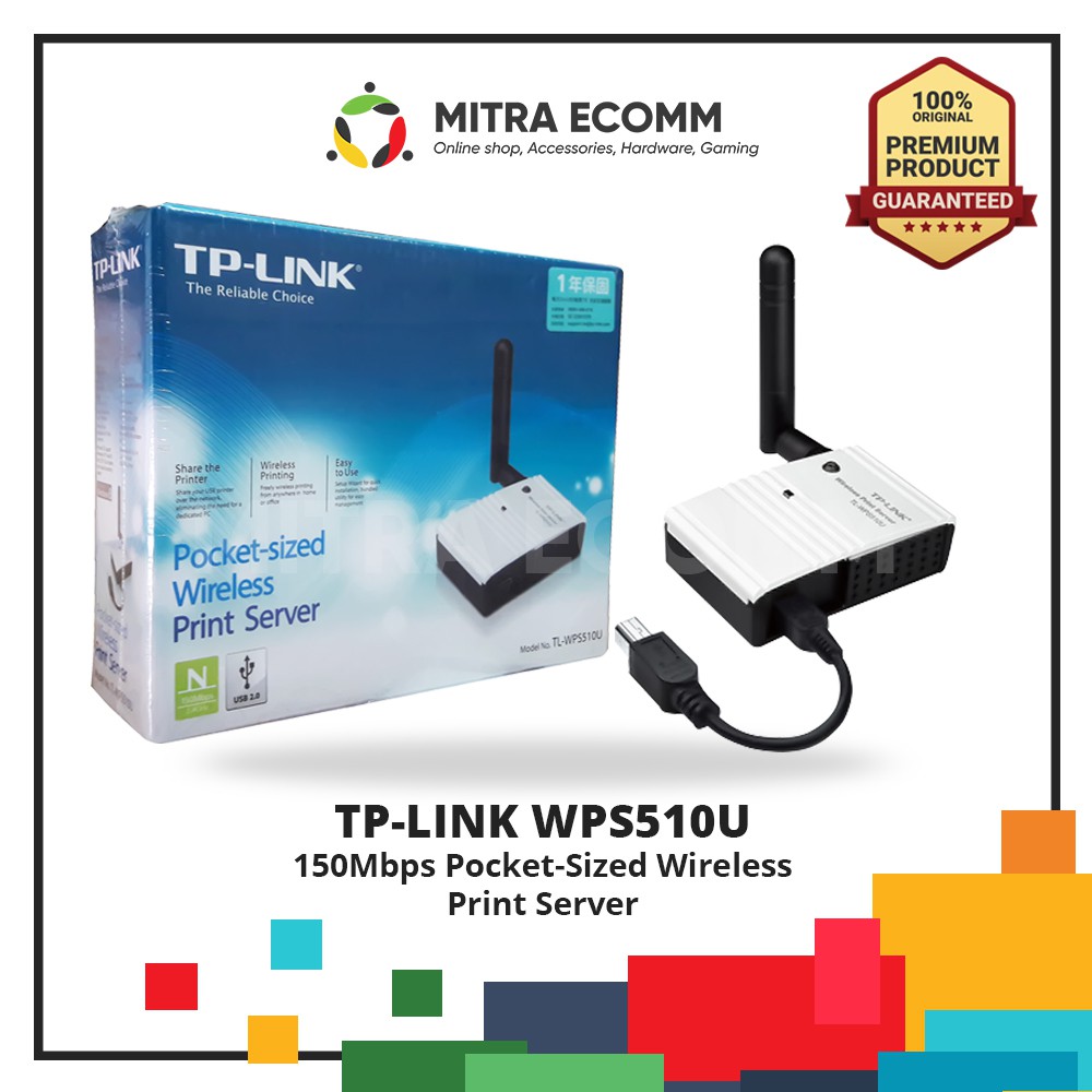 Tp-Link TL-WPS510U 150Mbps Pocket-Sized Wireless Print Server