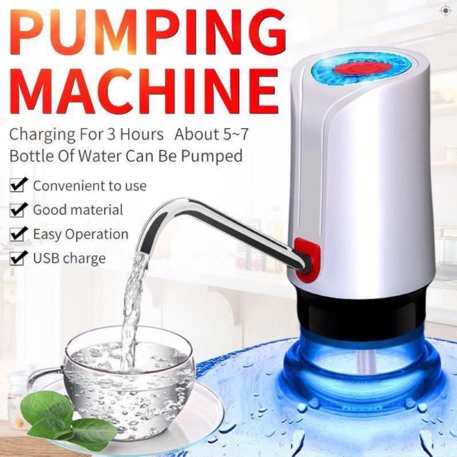 Pompa Galon Air Minum Elektrik USB / Automatic Water Pumping Dispenser