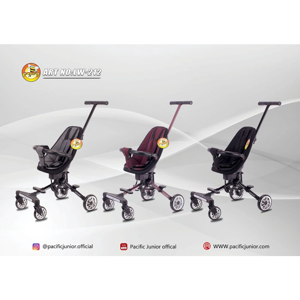 Stroller Balita dan Anak Merk Pacific LW 212 Bisa Dilipat Praktis / LW212 kereta dorong bayi