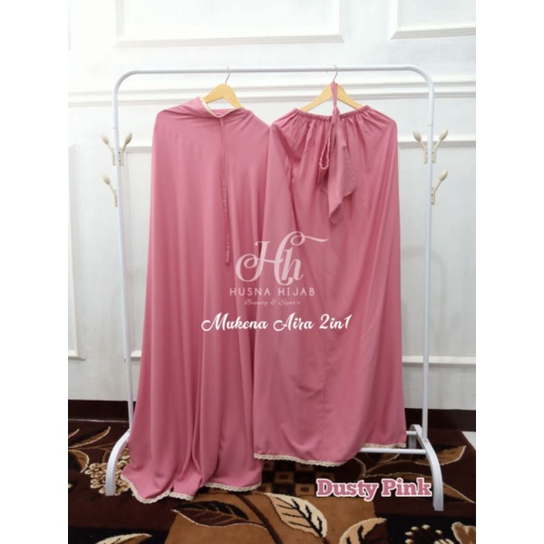 [BRAND HUSNA HIJAB] MUKENA JUMBO 2in1 / MUKENA RAYON / MUKENA AIRA 2IN1 / Mukena Polos Jumbo