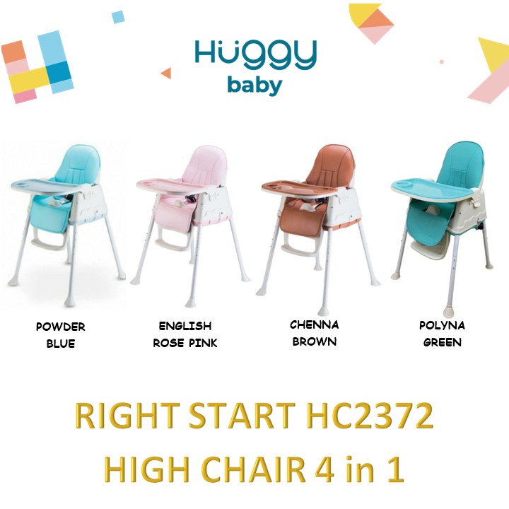 Right Start HC2372 High Chair 4 in 1 Kursi Makan Bayi