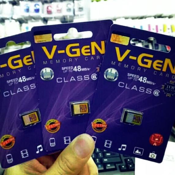 ♥ V-Gen MicroSD card 4GB 8GB 16GB 32GB Class 6 Memory Card Hp Kartu Memori Hp ♀