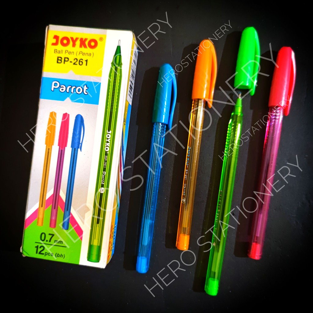 

Pen ballpen joyko parrot 0.7 mm BP-261 . 12 unit