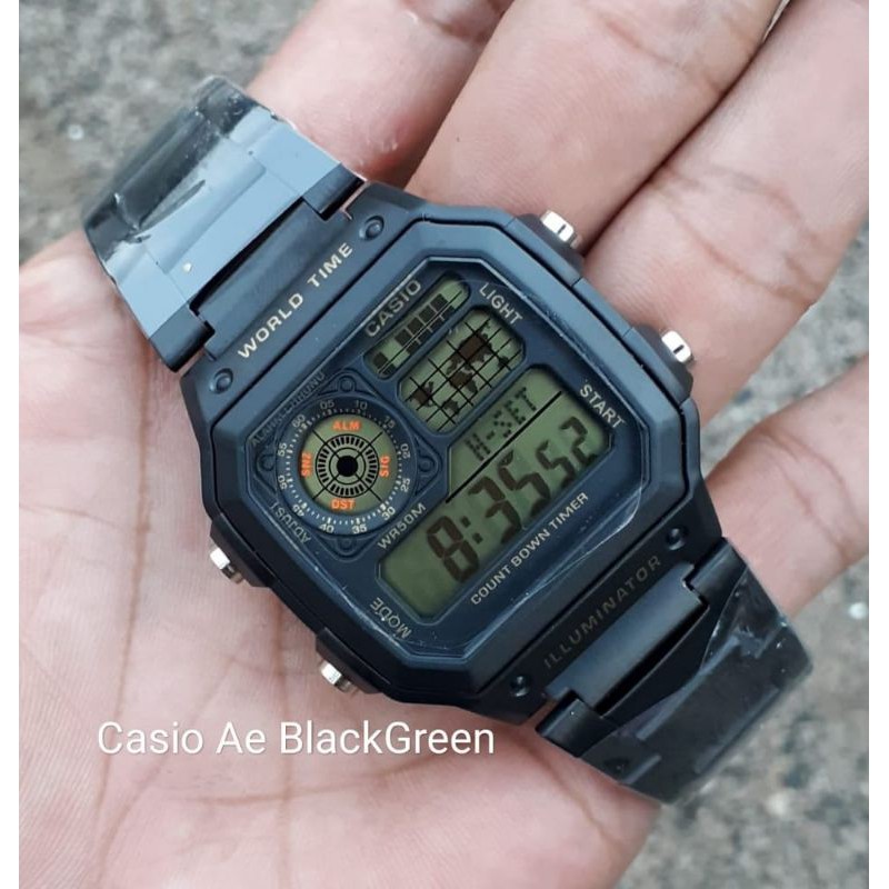 READY FOR SALE!!! CASIO AE LUMMINATOR JAM TANGAN TAHAN AIR JAM PRIA JAM TERLARIS BISA COD