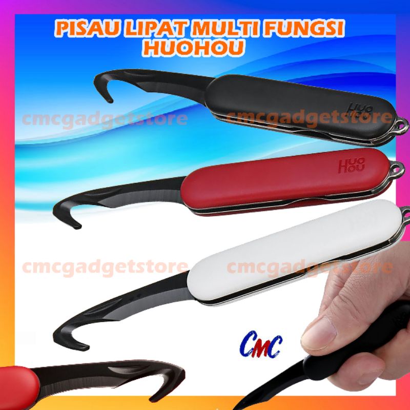 HuoHou Pisau Lipat Multifungsi Serbaguna Pocket Knife Survival