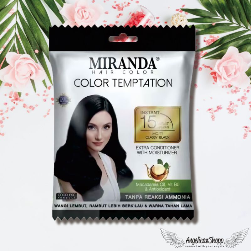 MIRANDA HAIR COLOR TEMPTATION SACHET / MIRANDA CAT PEWARNA RAMBUT INSTANT 15 MENIT