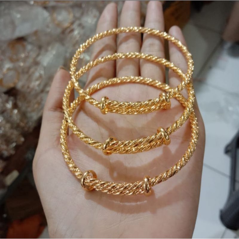 Gelang xuping gold gelang dewasa isi 3 pcs