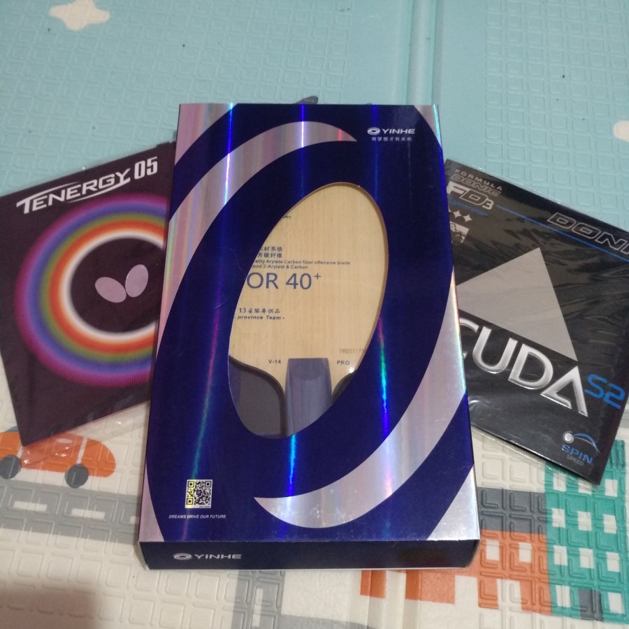 PAKET BET PINGPONG TENIS MEJA YINHE V 14 PRO PLUS TENERGY