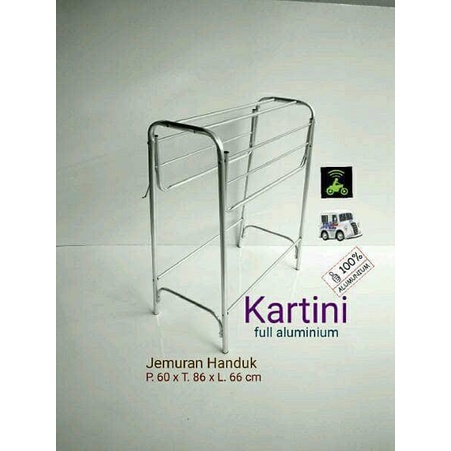 jemuran handuk aluminium kartini (sudah terpasang)