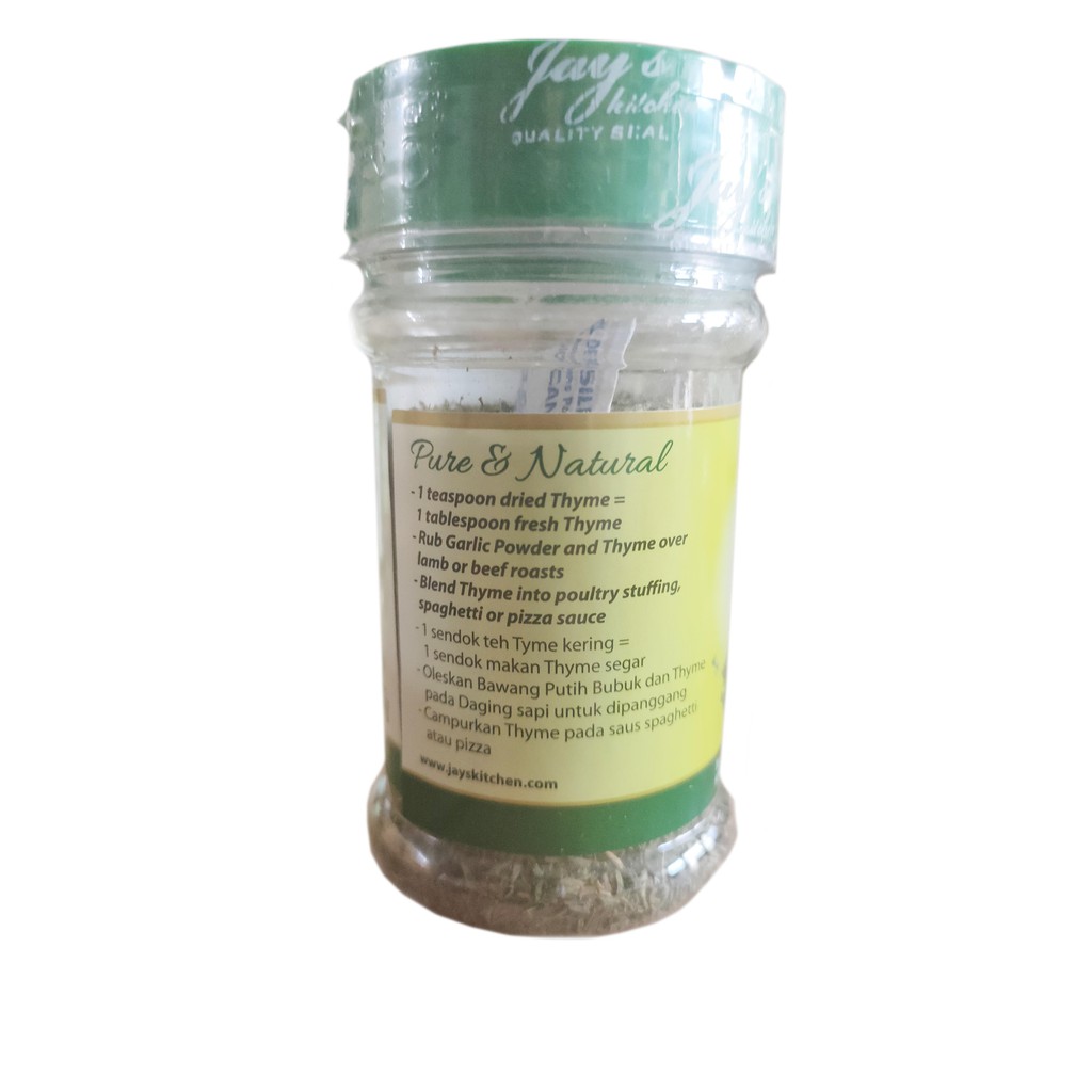 JAYS THYME LEAVES 27 GR - JAYS DAUN TIMI HALAL