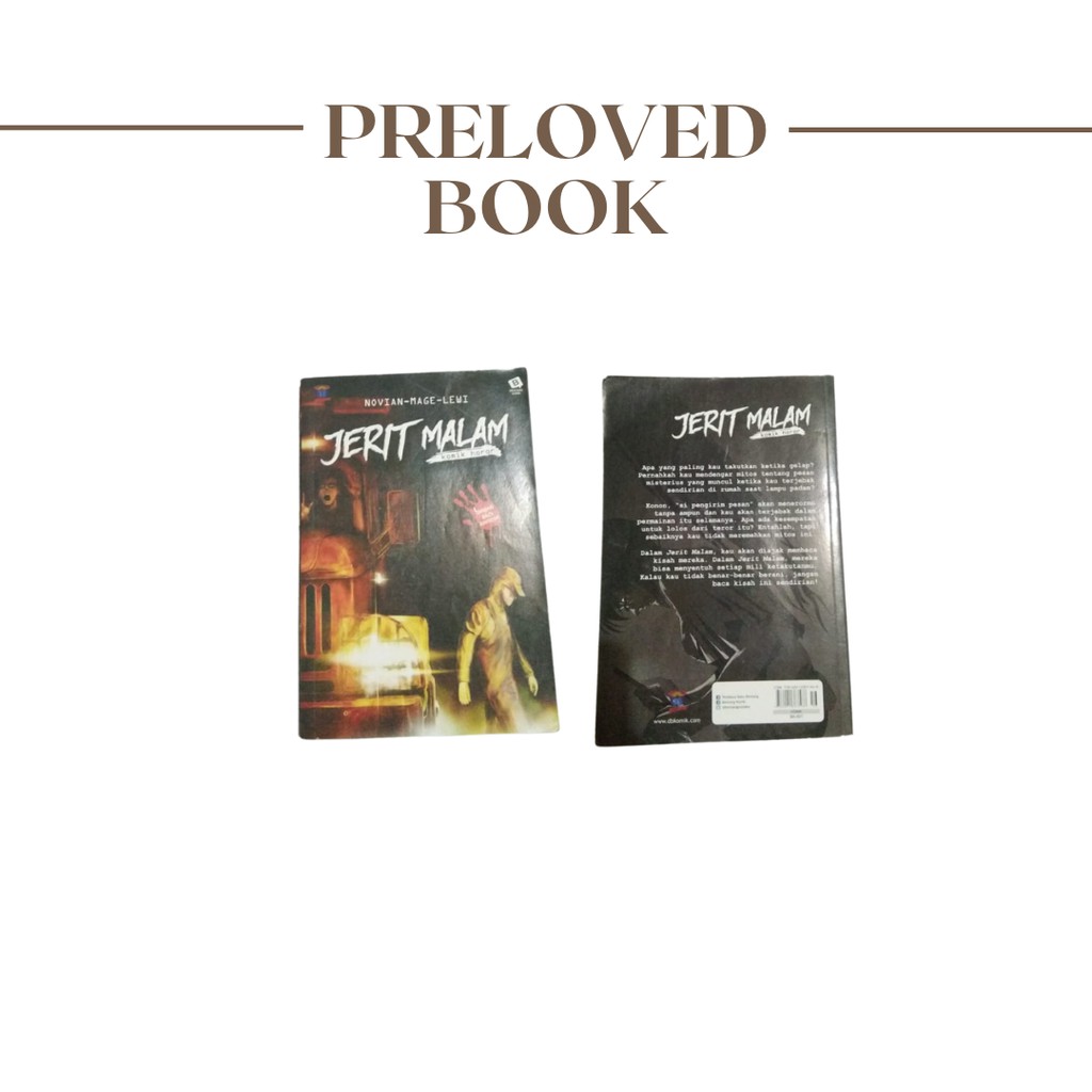PRELOVED BOOK -JERIT MALAM OLEH NOVIAN, MAGE, LEWI-