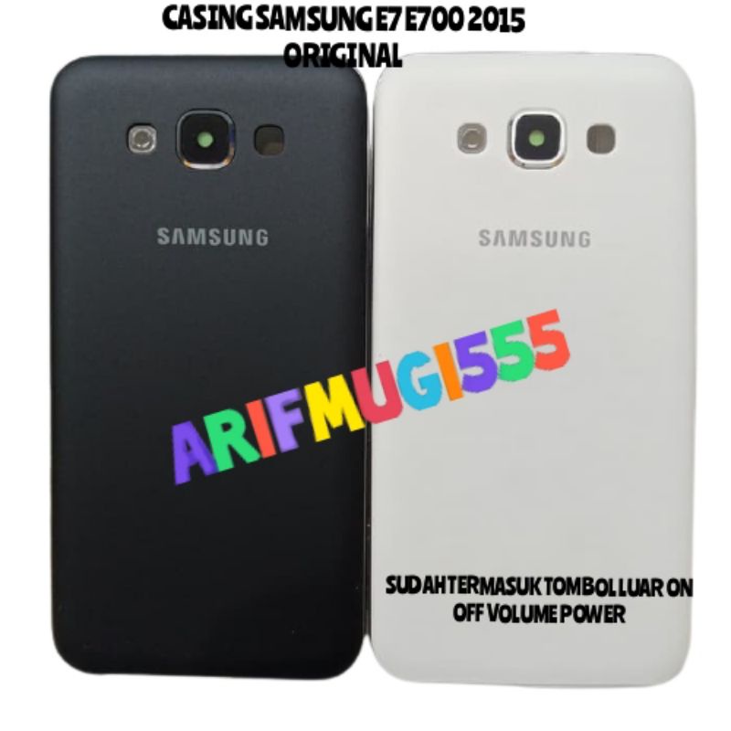 KESING CASING HOUSING FULLSET BAZZEL BEZEL BACKDOOR SAMSUNG GALAXY E7 E700 2015 ORIGINAL