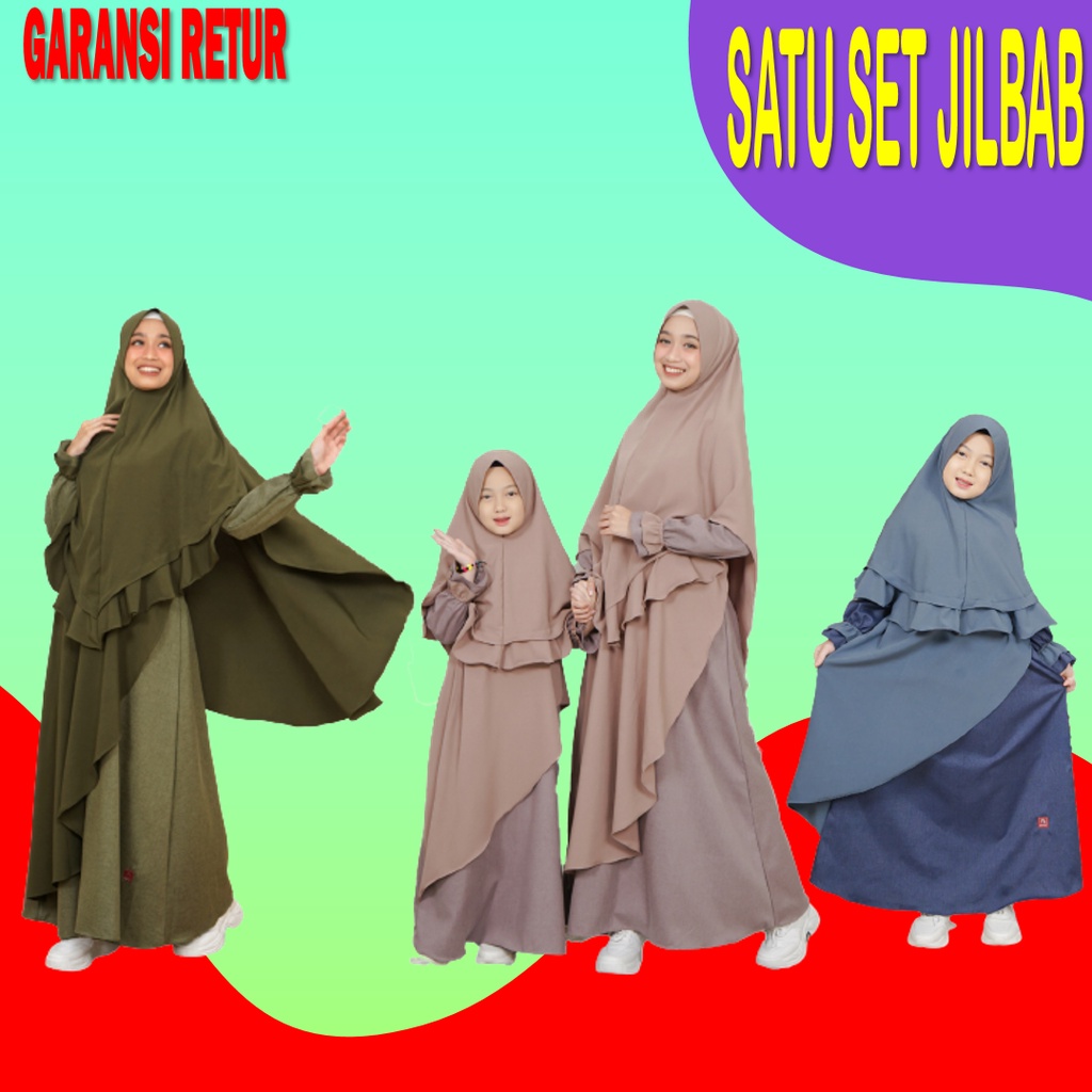 Arra baju gamis anak perempuan set bahan Katun Madina mix Luxury Zara premium original