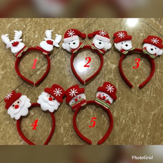 Bando natal aksesoris perlengkapan natal christmas gift souvenir ok  god  god