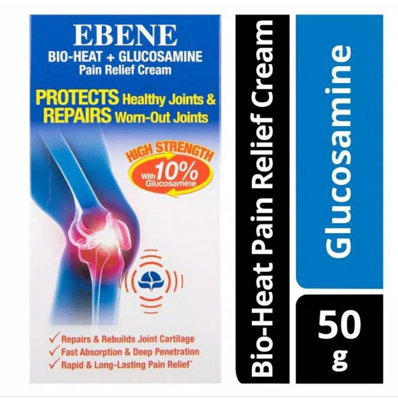 Ebene Bio-Heat + Glucosamine Pain Relief Cream (50g)