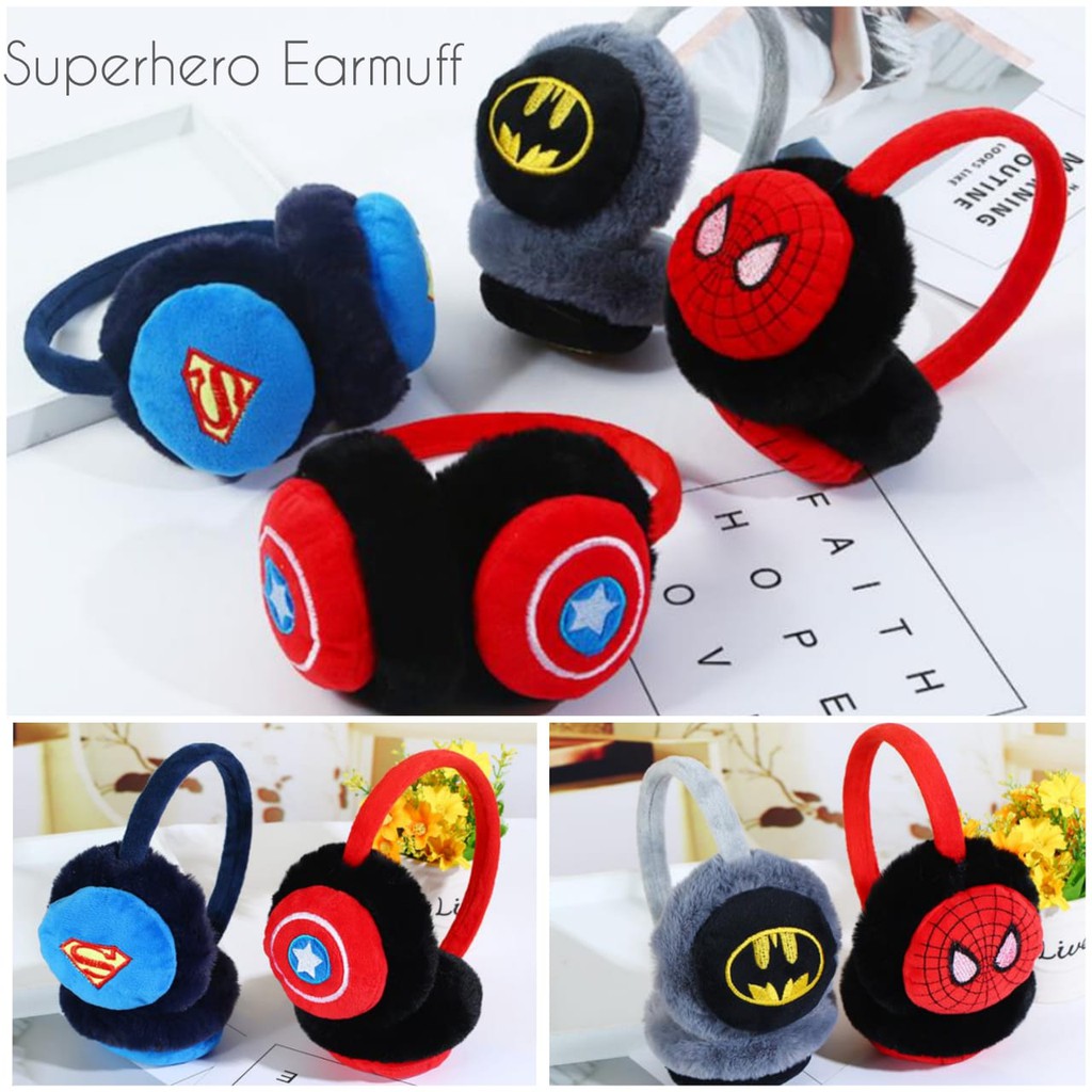 Superhero Earmuff / Penutup telinga bayi