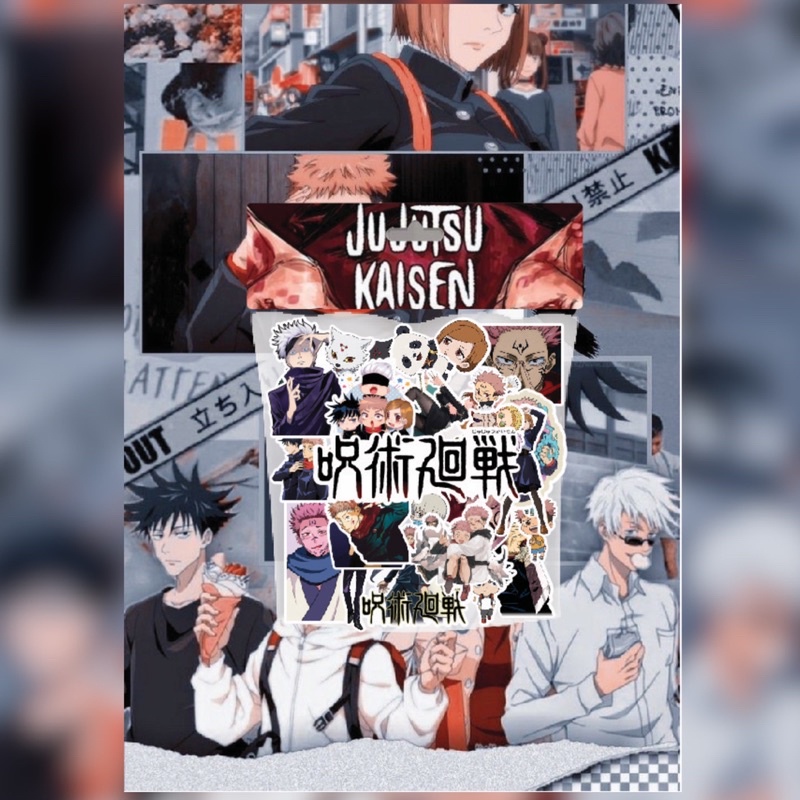 

[30 PCS STICKERS] Stickers Jujutsu Kaisen untuk laptop, hp, dll sudah dicutting
